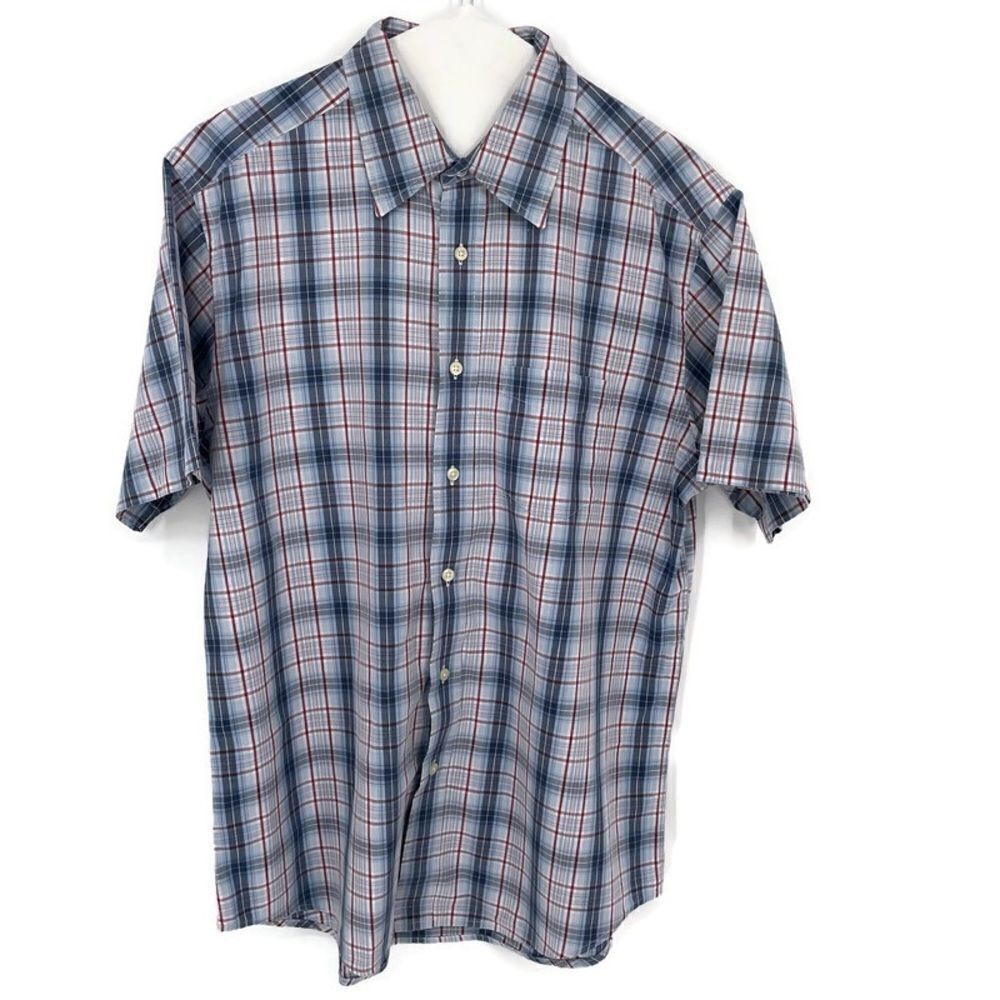 ‎Gap Short Sleeve Plaid Button Up Shirt
